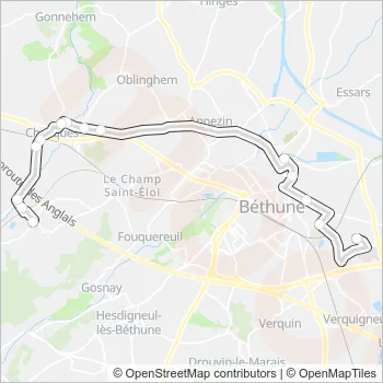 2502 Bus Line Map