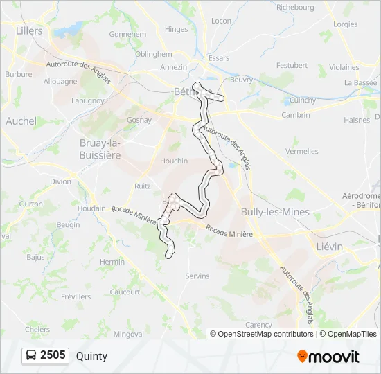 2505 Bus Line Map
