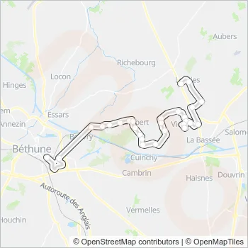 2509 Bus Line Map
