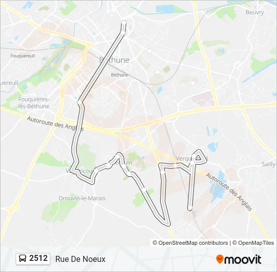 2512 Bus Line Map