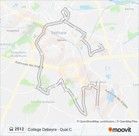 2512 Bus Line Map