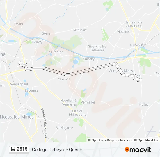 2515 Bus Line Map