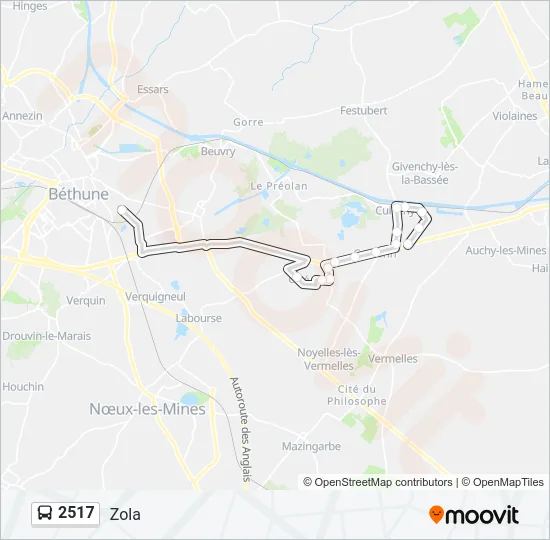 2517 Bus Line Map