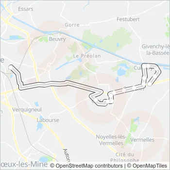 2517 Bus Line Map