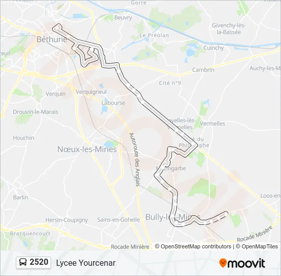 2520 Bus Line Map