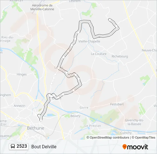2523 Bus Line Map