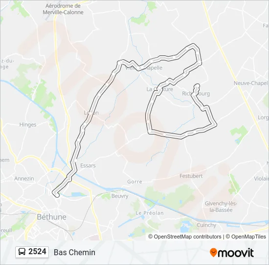 2524 Bus Line Map