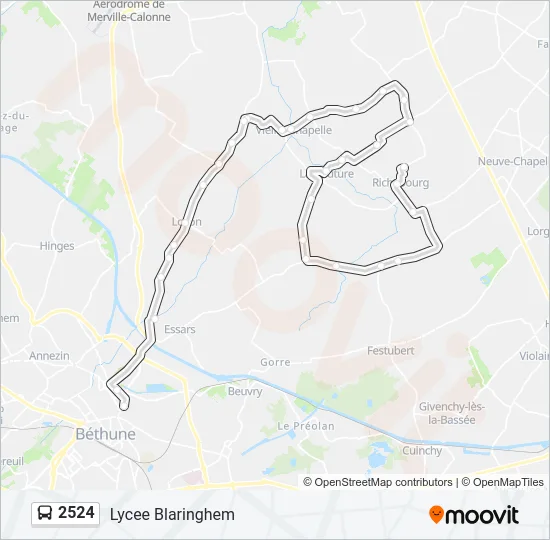 2524 Bus Line Map