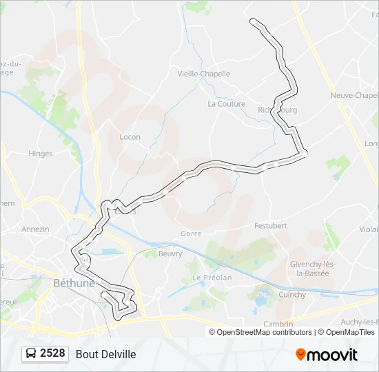 2528 Bus Line Map