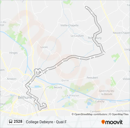 2528 Bus Line Map