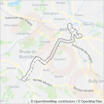 2531 Bus Line Map