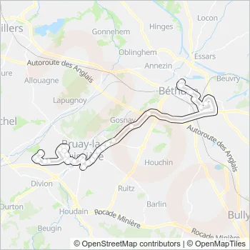 2532 Bus Line Map