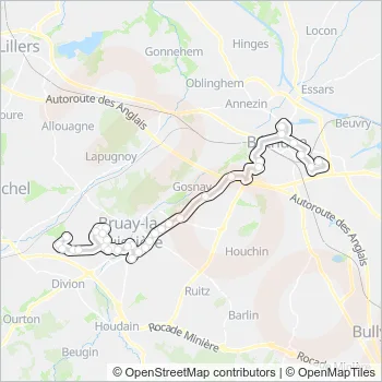 2532 Bus Line Map
