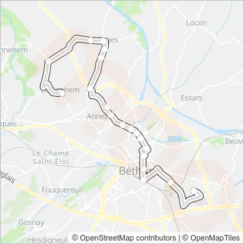 2534 Bus Line Map