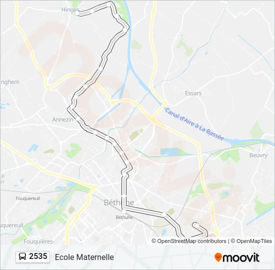 2535 Bus Line Map
