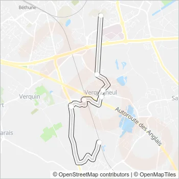 2551 Bus Line Map