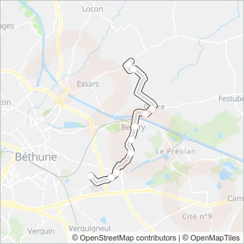 2552 Bus Line Map