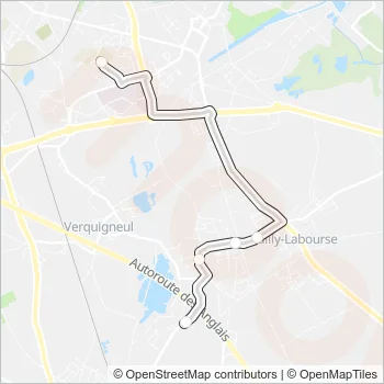2553 Bus Line Map