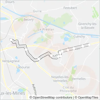 2555 Bus Line Map