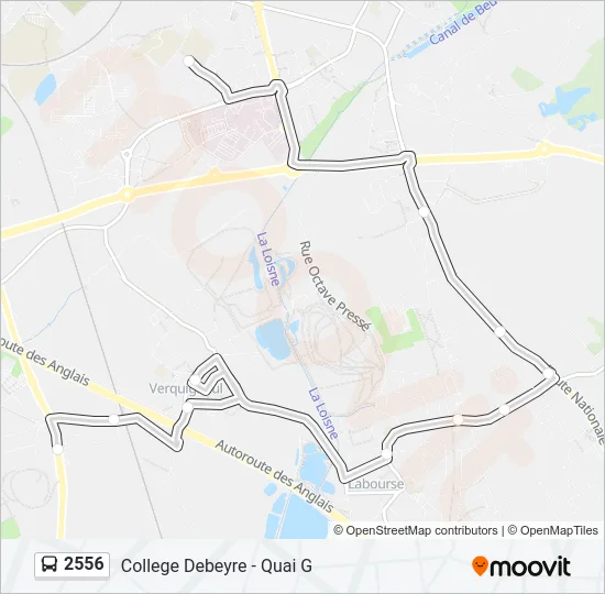2556 Bus Line Map
