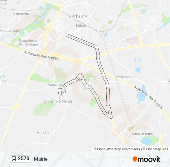 2570 Bus Line Map