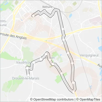 2570 Bus Line Map