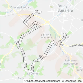 2701 Bus Line Map