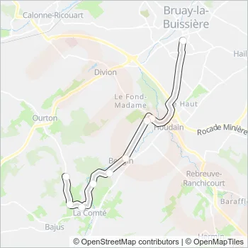 2701 Bus Line Map