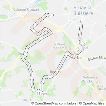2701 Bus Line Map