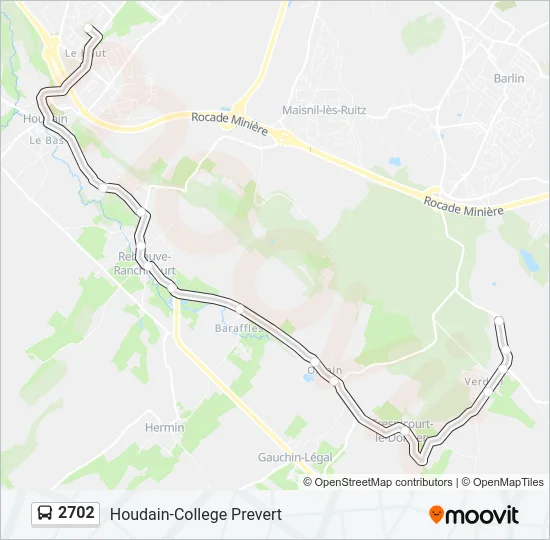 2702 Bus Line Map