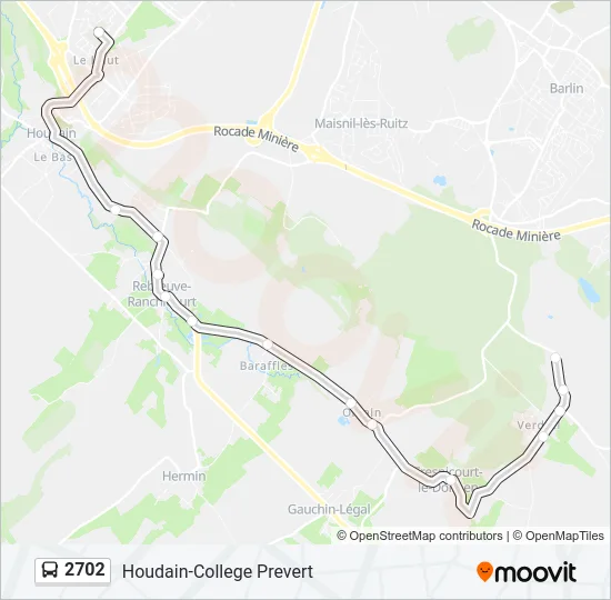 2702 Bus Line Map