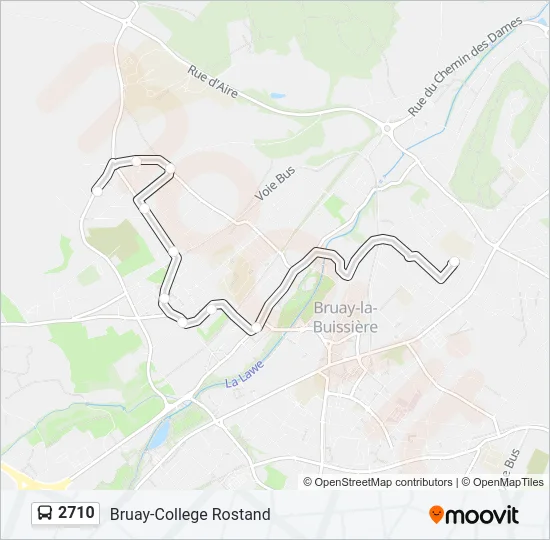 2710 Bus Line Map