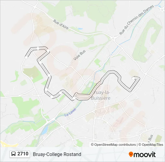 2710 Bus Line Map