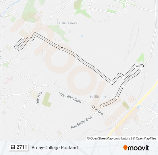 2711 Bus Line Map