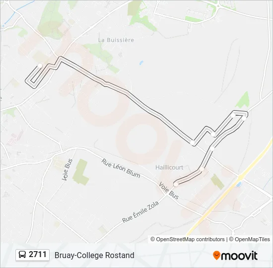 2711 Bus Line Map