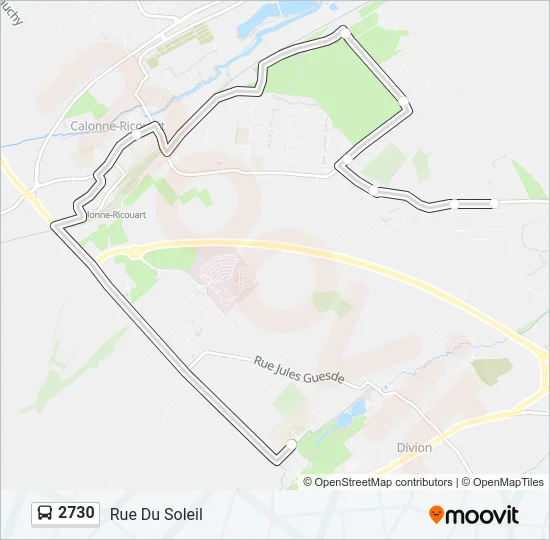 2730 Bus Line Map