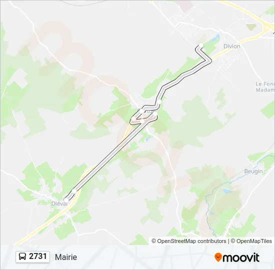 2731 Bus Line Map