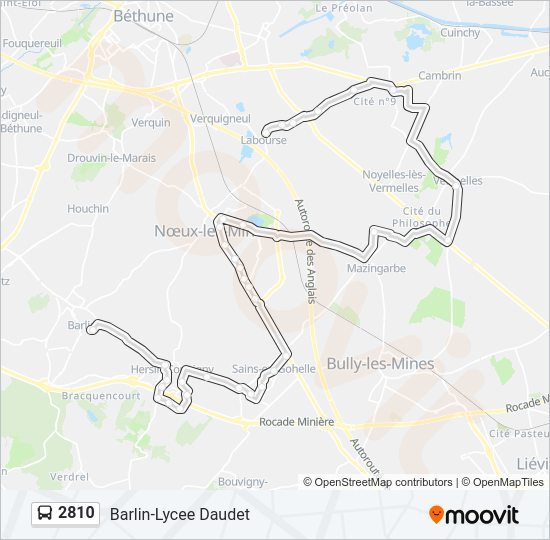 2810 Bus Line Map