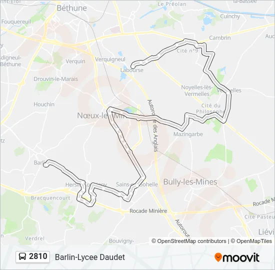 2810 Bus Line Map