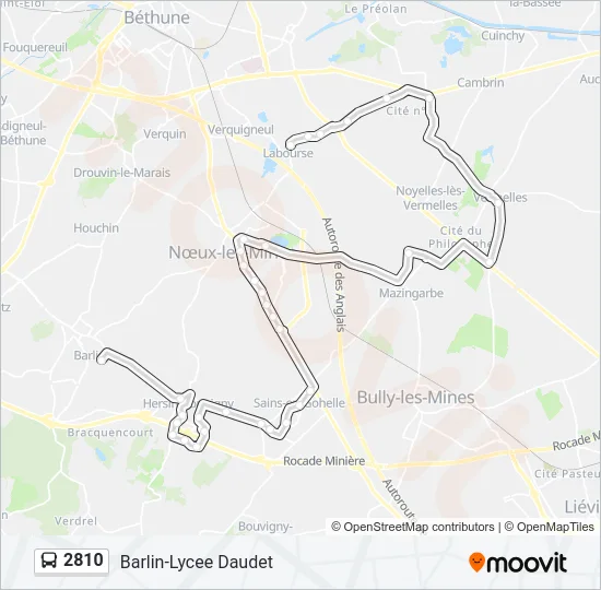2810 Bus Line Map