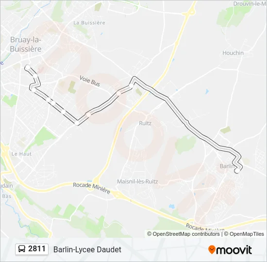 2811 Bus Line Map
