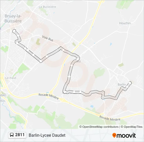 2811 Bus Line Map