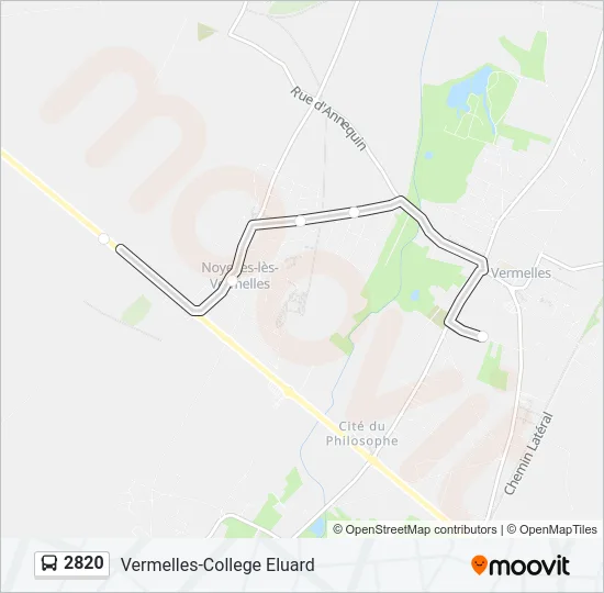 2820 Bus Line Map
