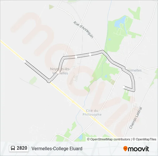 2820 Bus Line Map