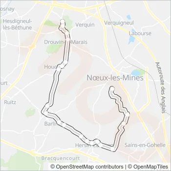 2833 Bus Line Map
