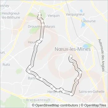 2833 Bus Line Map