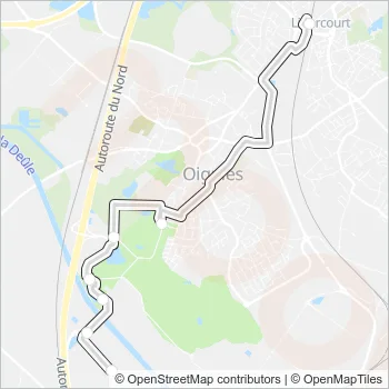 ALLOBUS3 Bus Line Map
