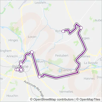 ALLOBUSB Bus Line Map