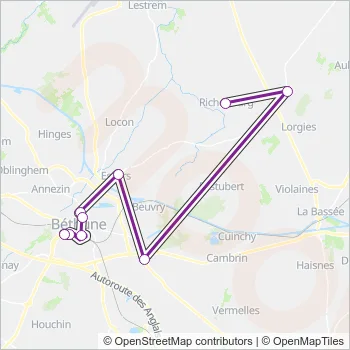 ALLOBUSB Bus Line Map