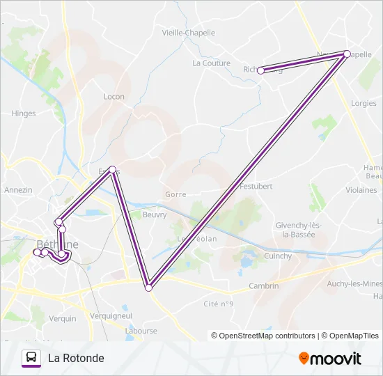 ALLOBUSB Bus Line Map